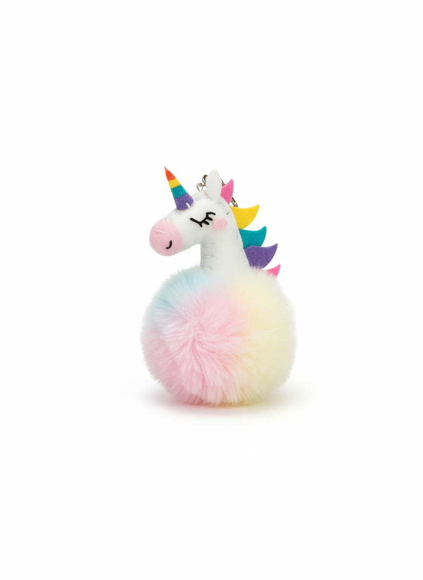 Sew-Star Bag Charm Furry Unicorn
