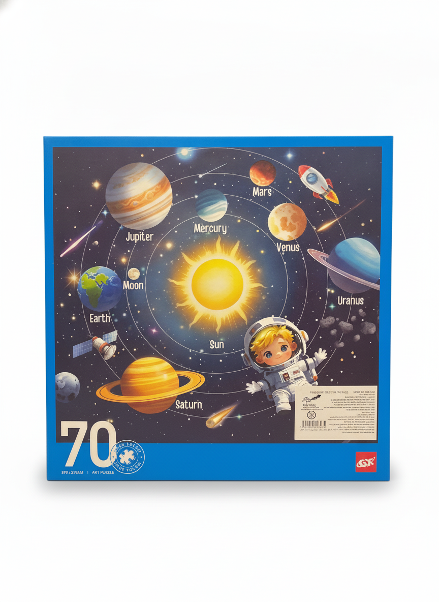 Silky Touch 70 Piece Solar System Art Puzzle