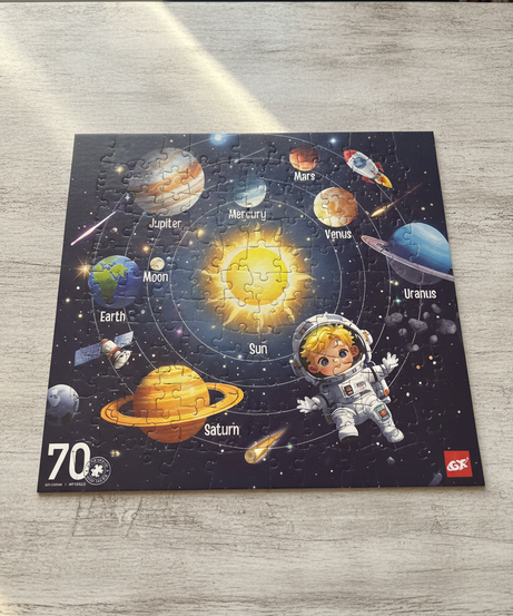 Silky Touch 70 Piece Solar System Art Puzzle