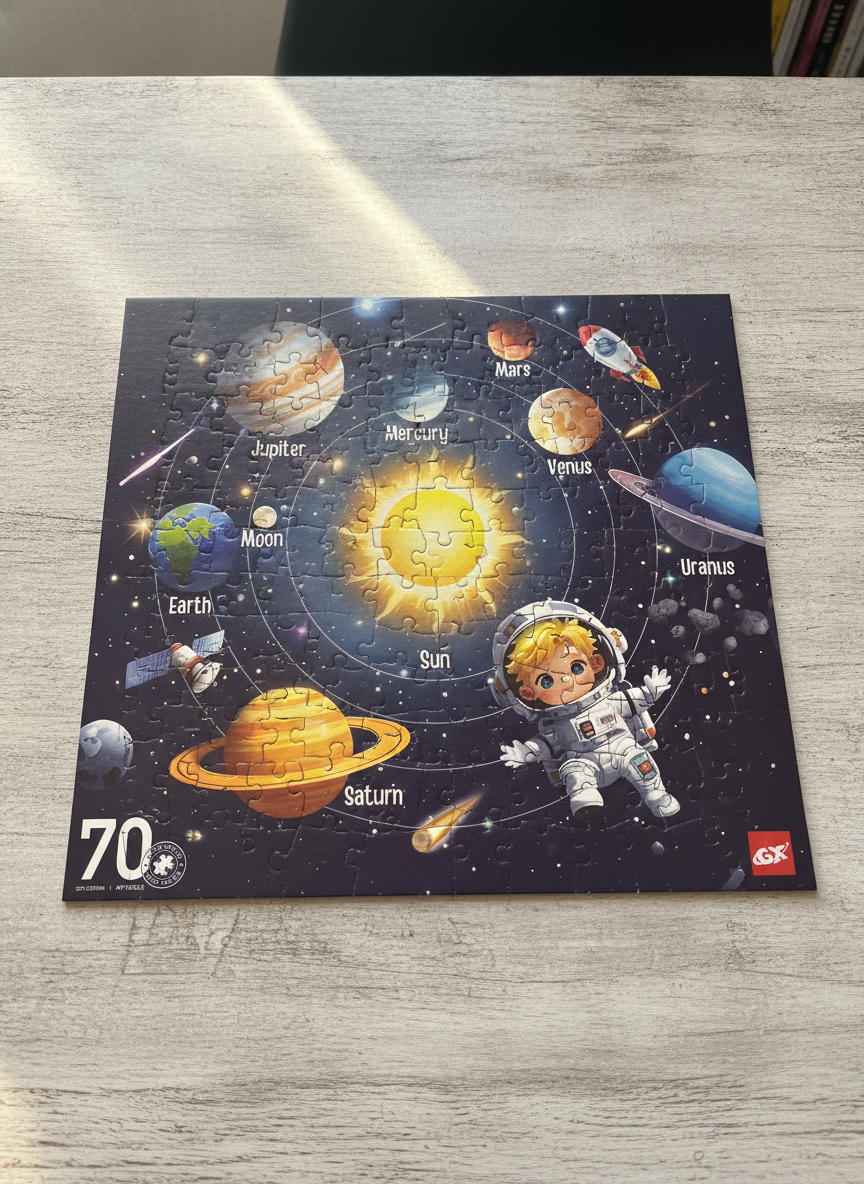 Silky Touch 70 Piece Solar System Art Puzzle