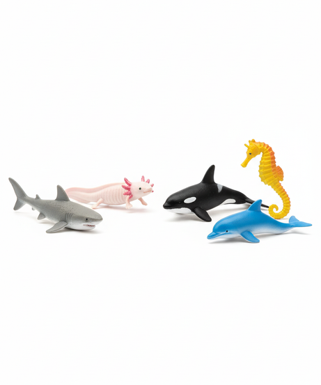 Simulation Mini Ocean Animal Figure Set
