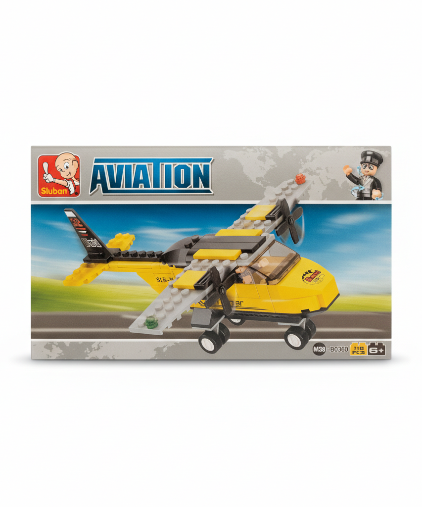 Sluban Aviation Propeller Plane Building Set M38-B0360