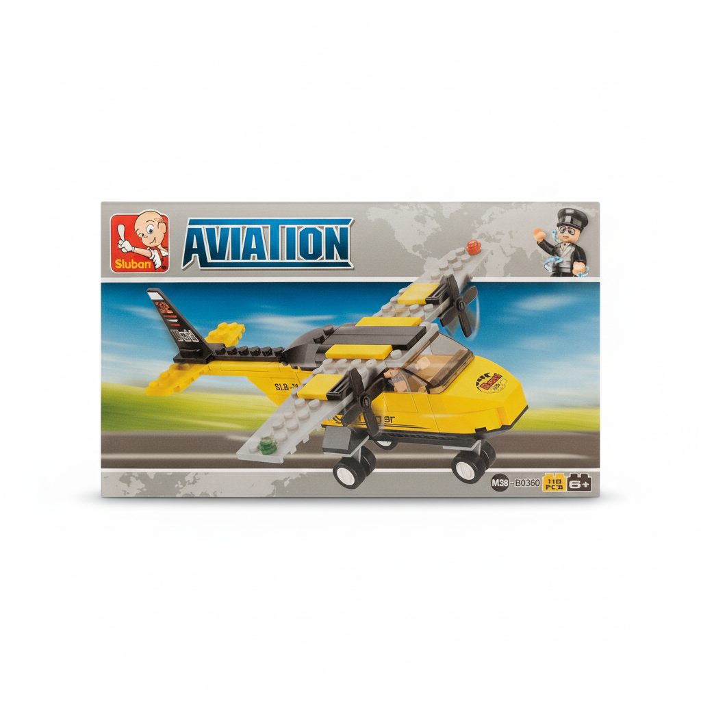 Sluban Aviation Propeller Plane Building Set M38-B0360
