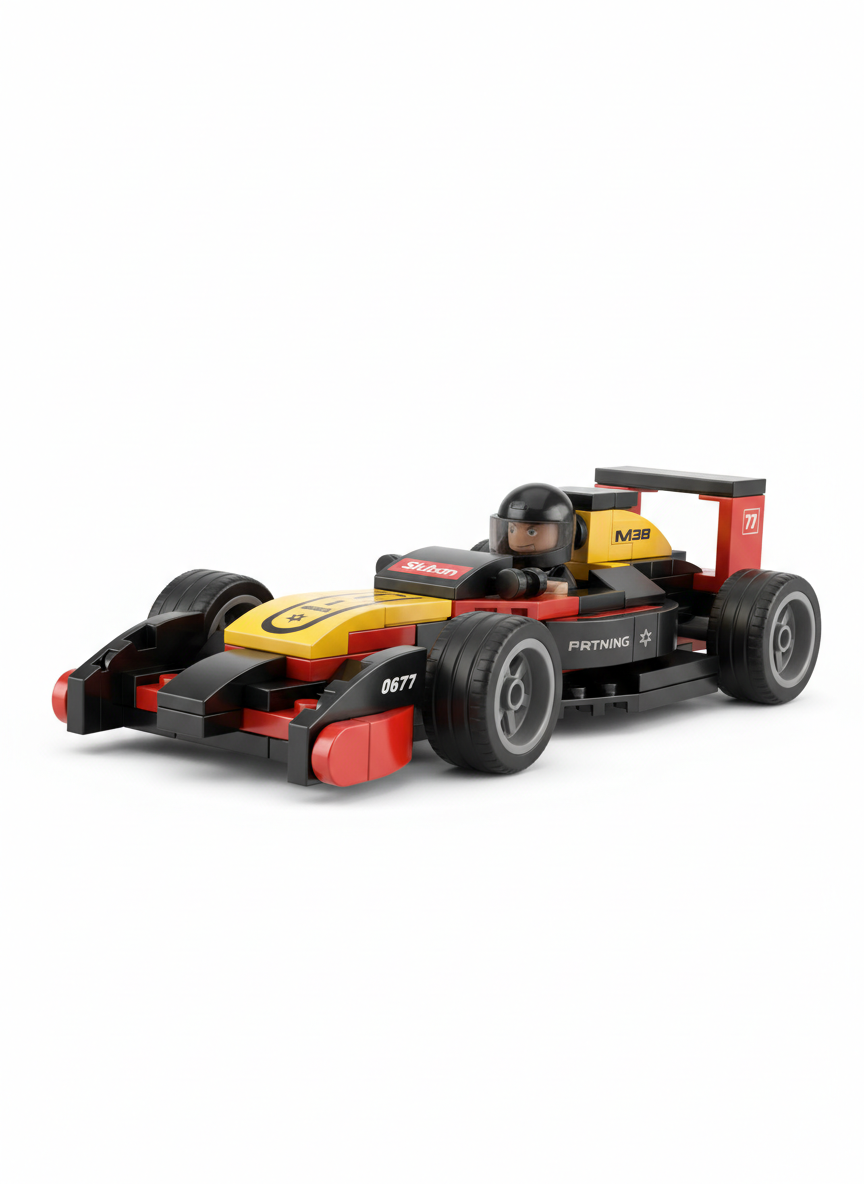 Sluban Car Club M38-B0677 Lightning Formula Race Car Building Blocks