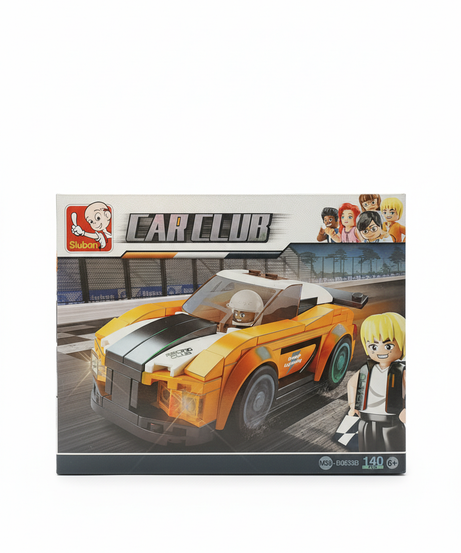 Sluban Car Club Racing Car (Orange Lightning)