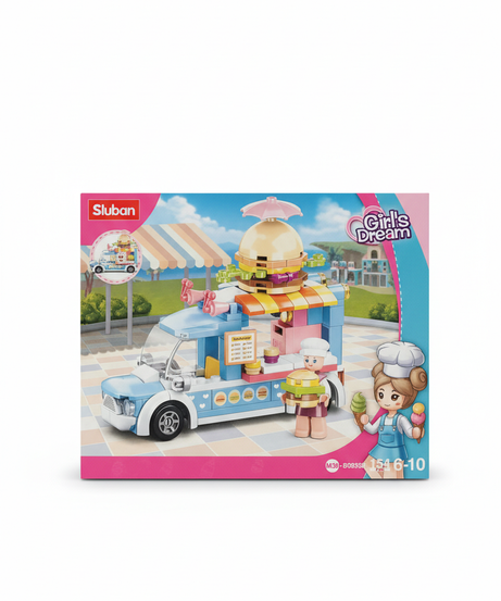Sluban Girl's Dream Hamburger Car Building Set