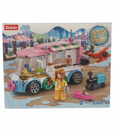 Sluban Girls Dream Happy New Year Food Truck Building Set