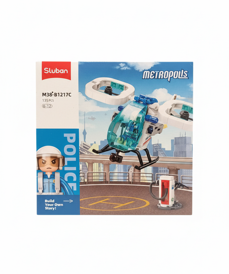 Sluban Metropolis Police Helicopter Building Set M38-B1217C