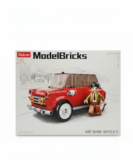 Sluban ModelBricks M38-B0706B Classic Red Car Building Set