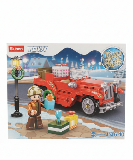 Sluban TOWN Happy New Year Vintage Car Building Set (M38-B0889B)