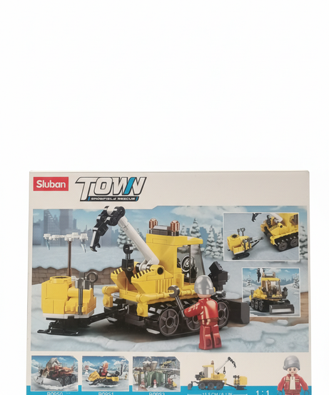 Sluban Town Snowfield Rescue B0952 - Tracked Crane Vehicle