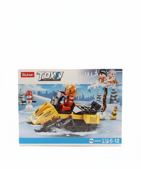 Sluban Town Snowfield Rescue Snowmobile Set (M38-B0951)