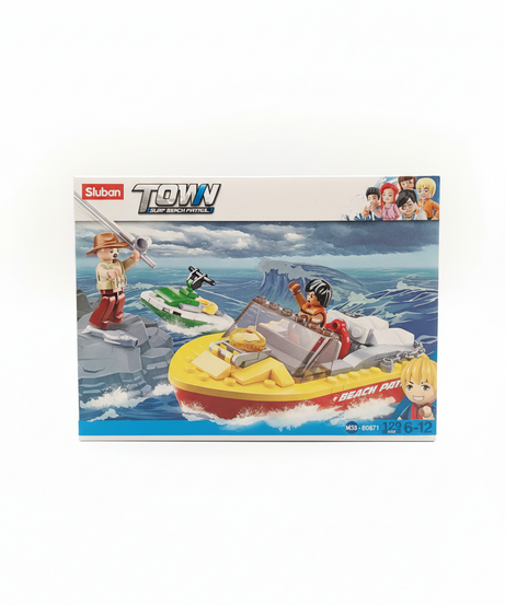 Sluban Town Surf Beach Patrol Building Set (M38-B0671)