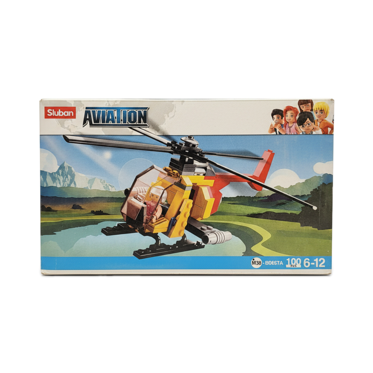 Sluban Aviation Helicopter Building Blocks M38-B0667A