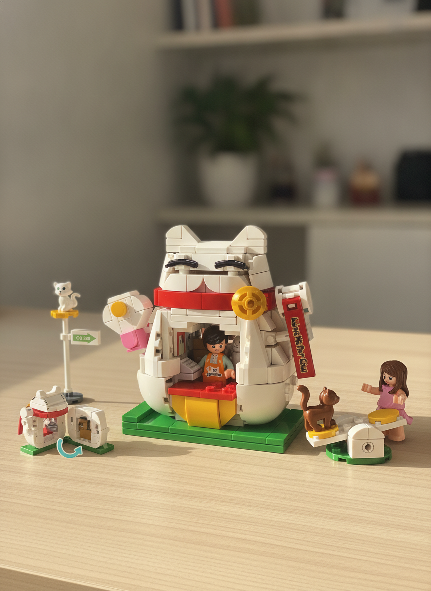 Sluban INVENTOR Fortune Cat Building Blocks