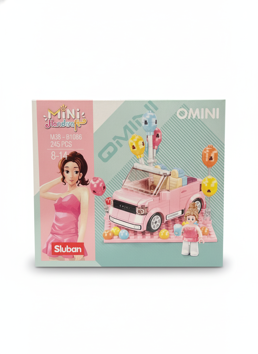 Sluban MINI Handcraft OMINI Convertible Car Building Blocks M38-B1086