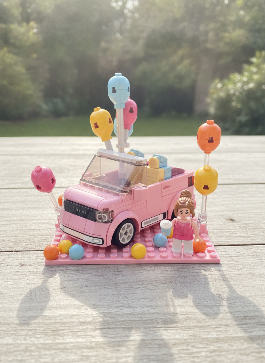 Sluban MINI Handcraft OMINI Convertible Car Building Blocks M38-B1086