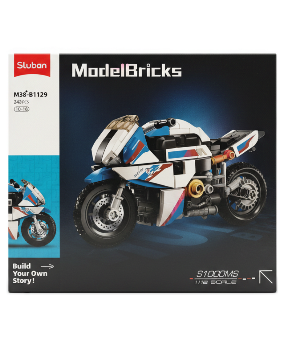 Sluban ModelBricks S1000MS Motorcycle Building Block Set M38-B1129