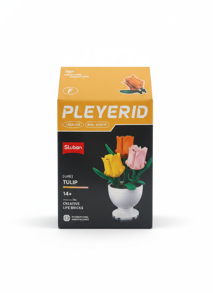 Sluban PLEYERID Creative Life Bricks Tulip M38-B1077F