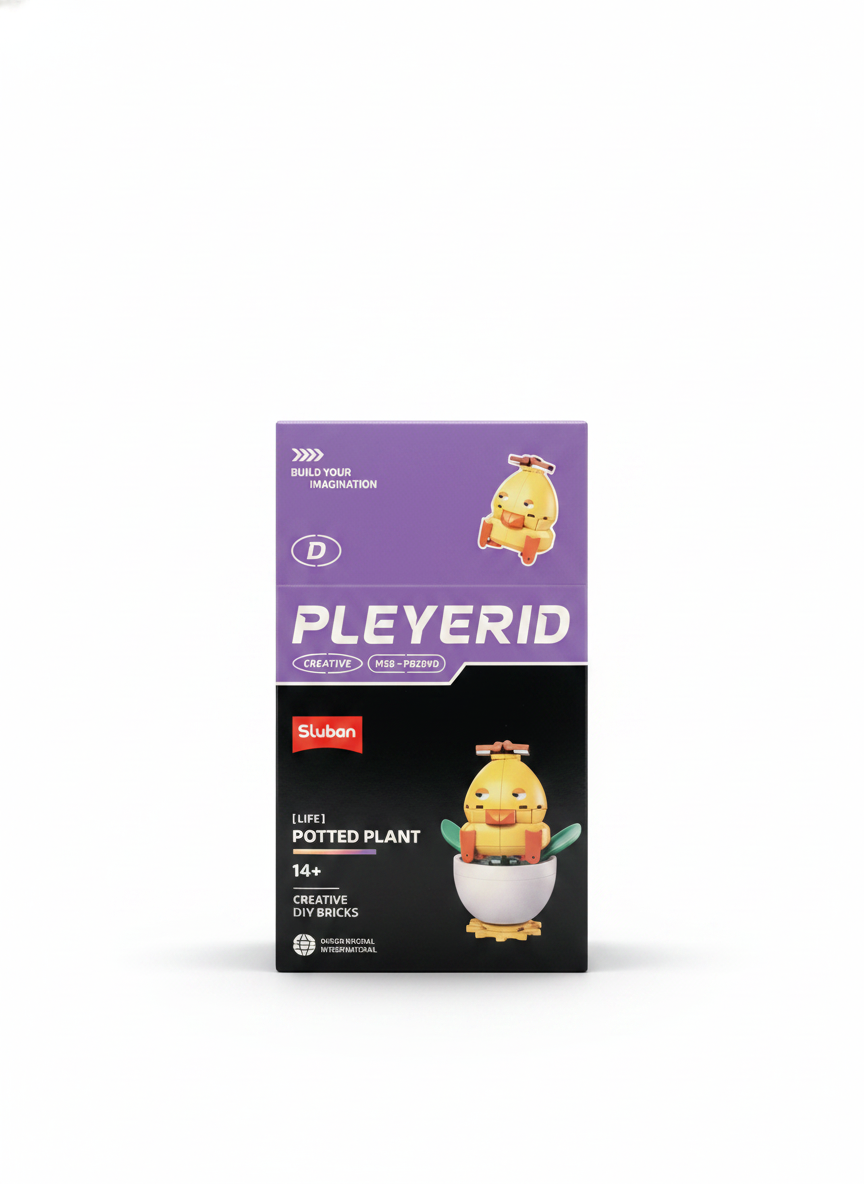 Sluban PLEYERID Creative [Life] Potted Plant Building Blocks M38-P8029D