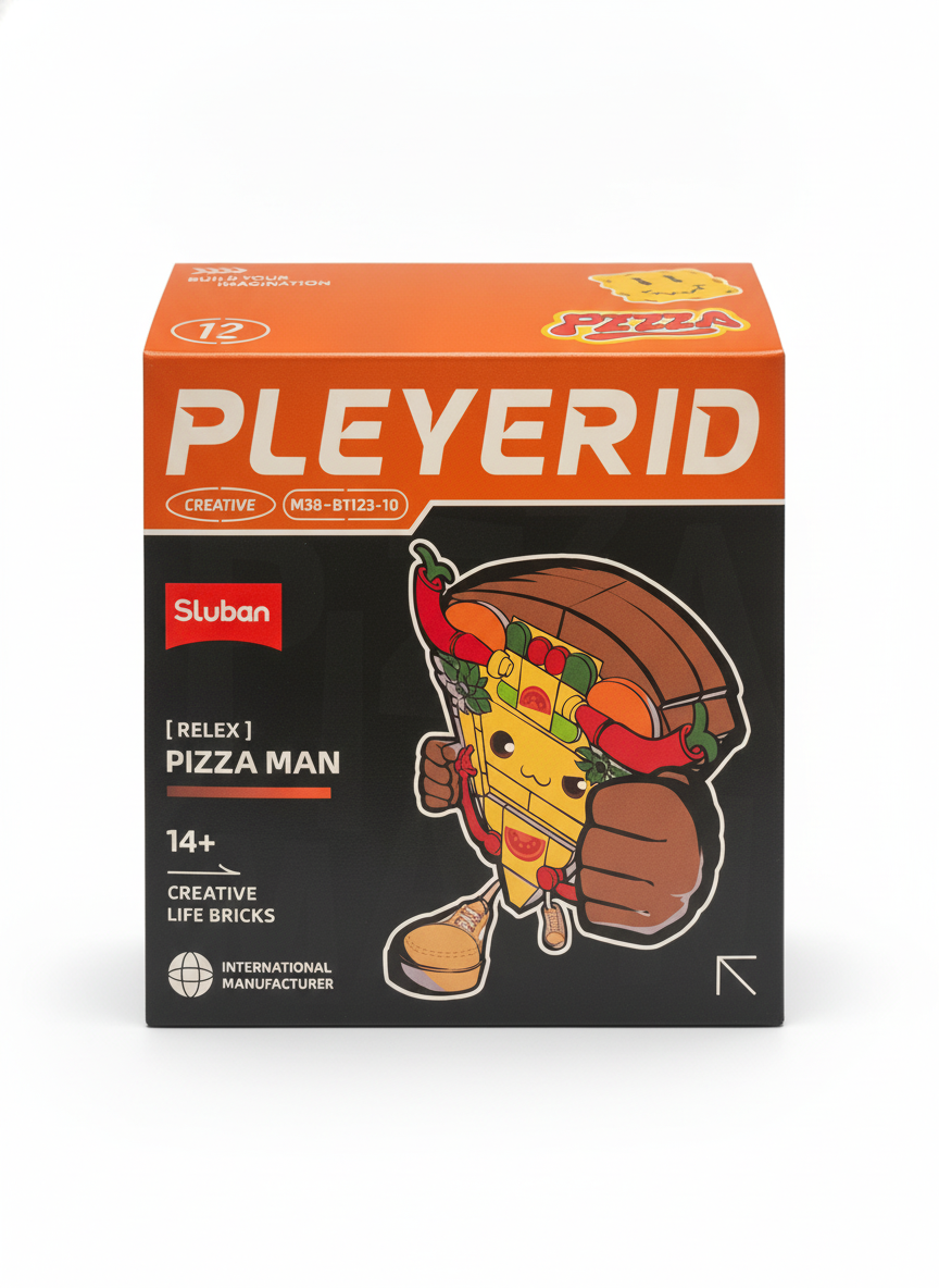 Sluban PLEYERID [RELEX] Pizza Man Creative Life Bricks