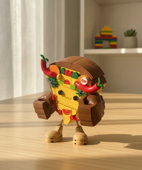 Sluban PLEYERID [RELEX] Pizza Man Creative Life Bricks