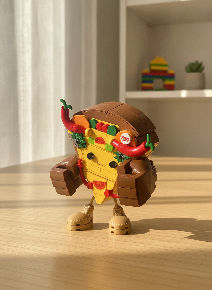 Sluban PLEYERID [RELEX] Pizza Man Creative Life Bricks