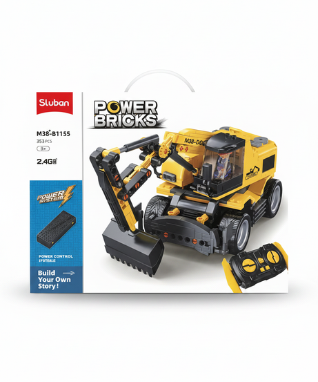Sluban POWER BRICKS RC Excavator M38-B1155