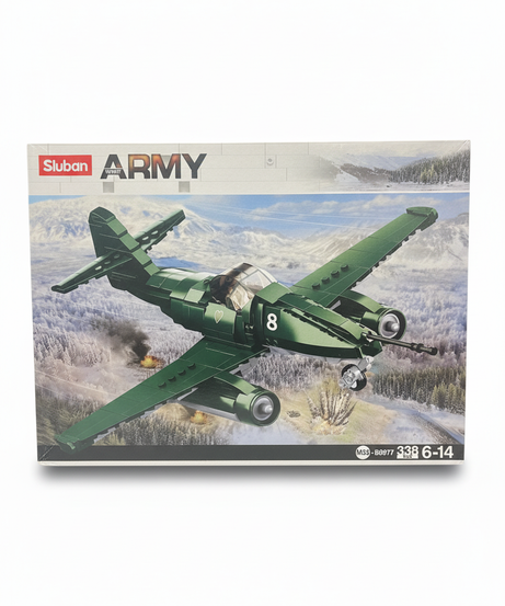 Sluban WWII Army Fighter Plane Building Blocks