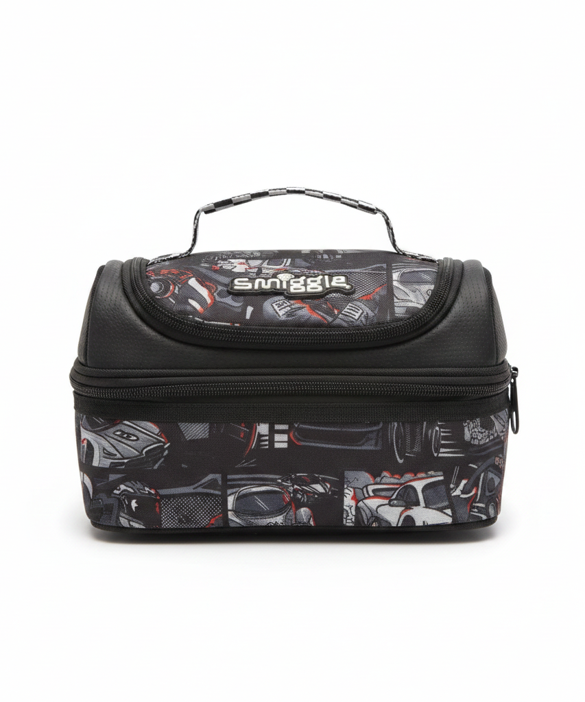 Smiggle Double Decker Lunchbox - Car Print