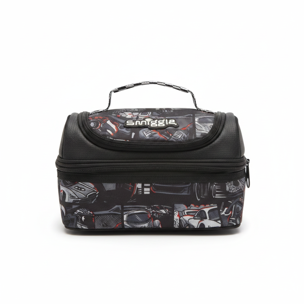 Smiggle Double Decker Lunchbox - Car Print