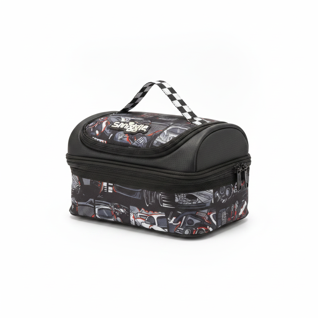 Smiggle Double Decker Lunchbox - Car Print
