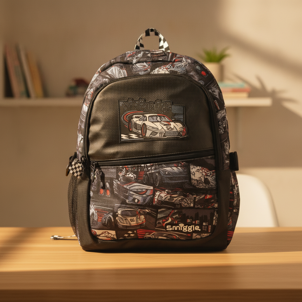 Smiggle Race Car Backpack