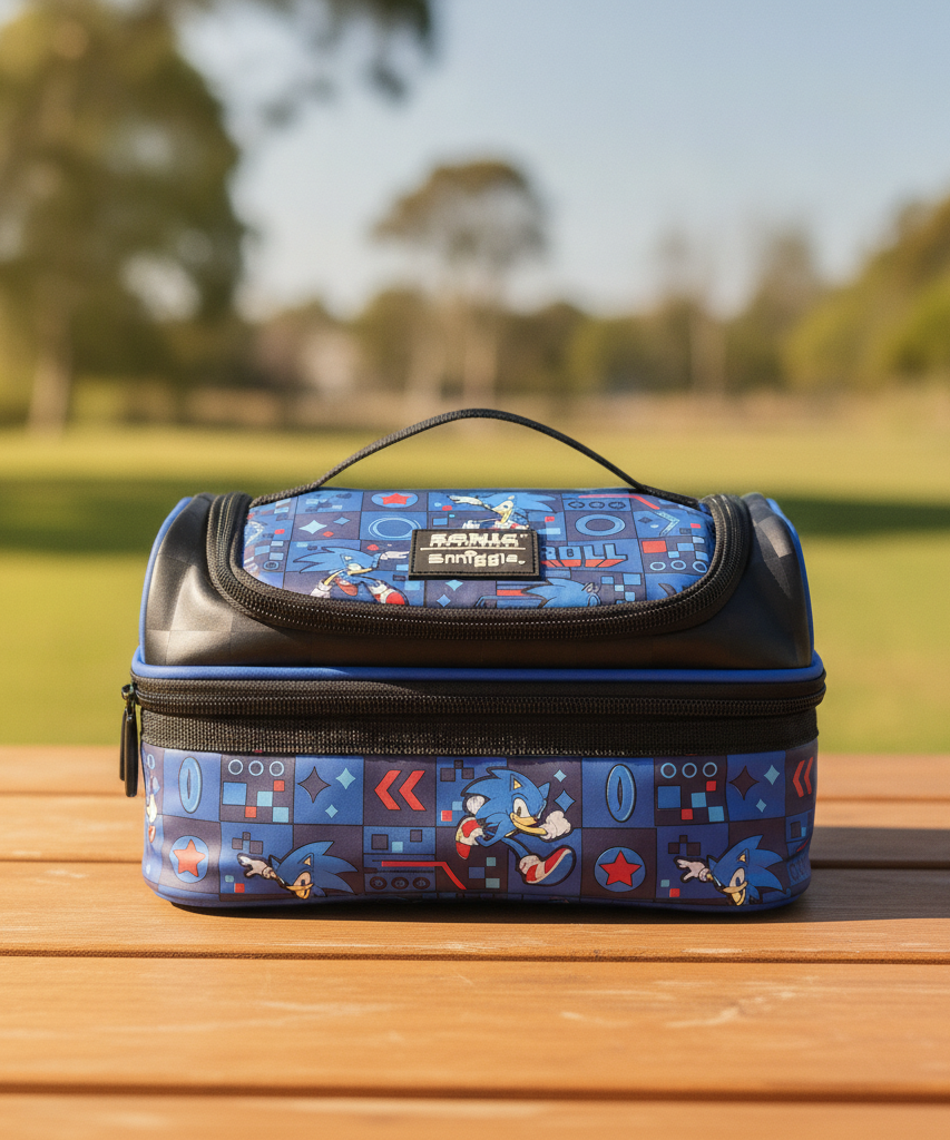 Smiggle Sonic The Hedgehog Double Decker Lunchbox