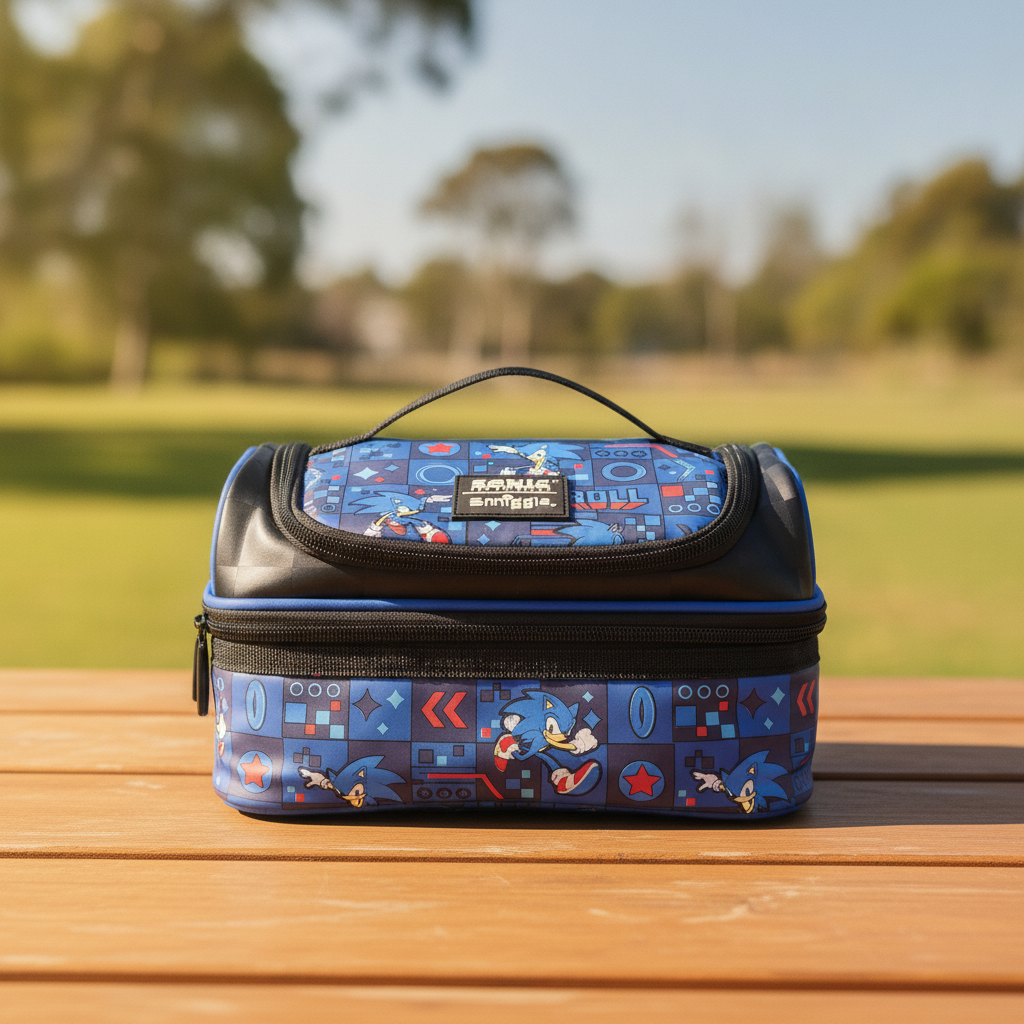 Smiggle Sonic The Hedgehog Double Decker Lunchbox