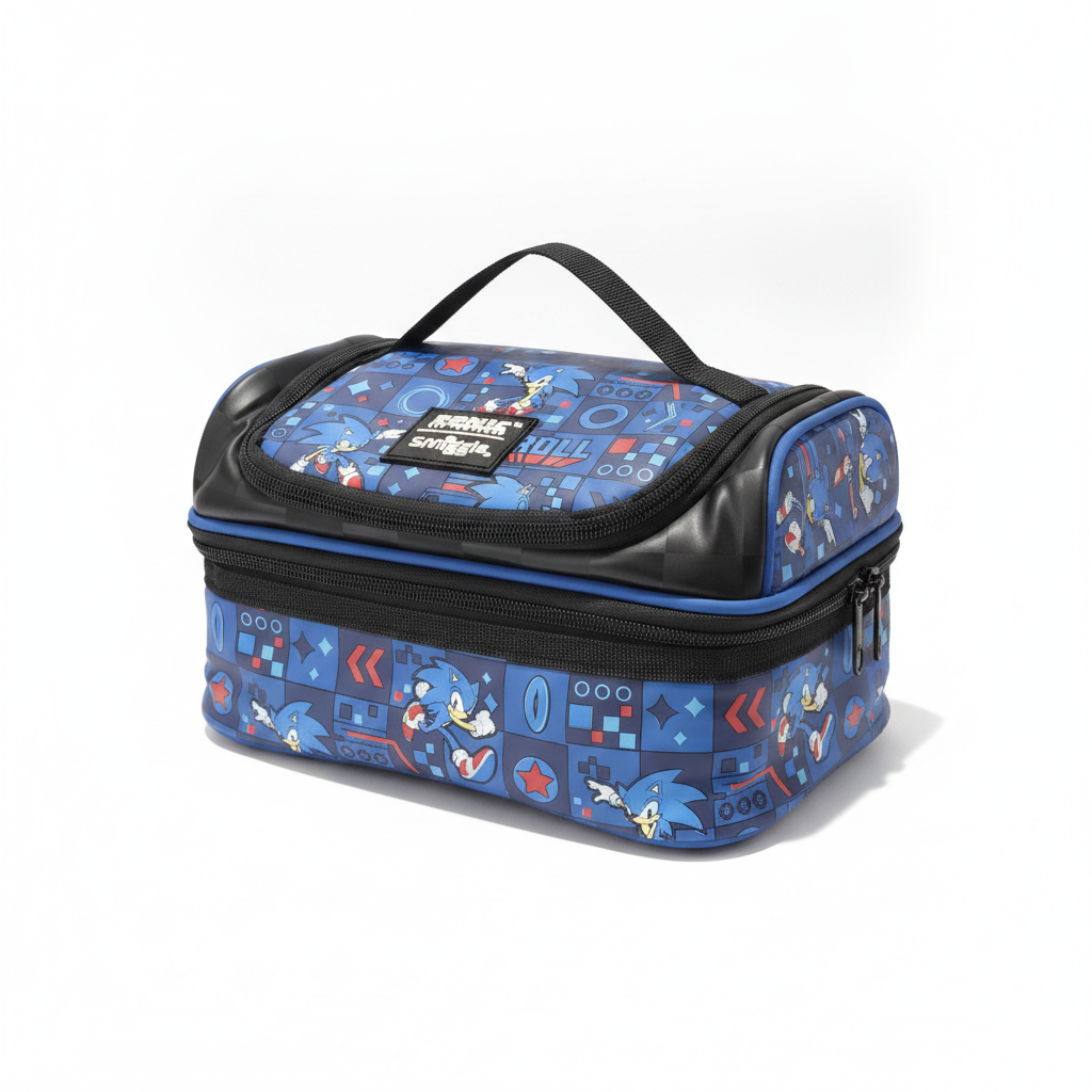 Smiggle Sonic The Hedgehog Double Decker Lunchbox