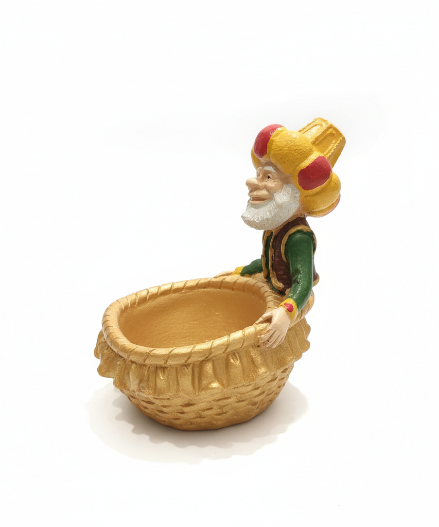 Smiling Wise Man Figurine Candy & Trinket Dish