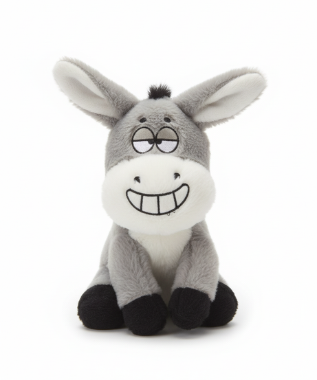 Snoozy Smiling Donkey Plush Toy 22 Cm