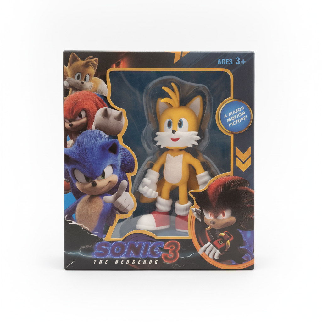 Sonic 3 The Hedgehog Tails Movie Action Figure