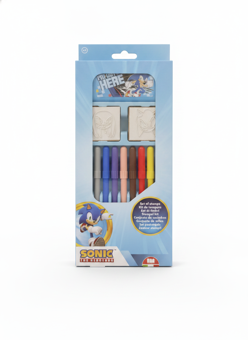 Sonic The Hedgehog Stamp Kit