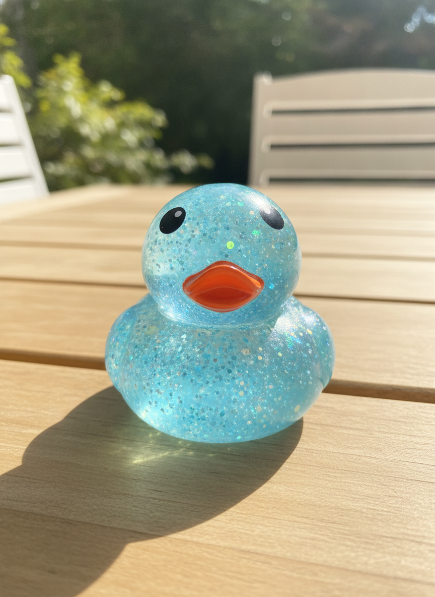Sparkle Glitter Squishy Duck