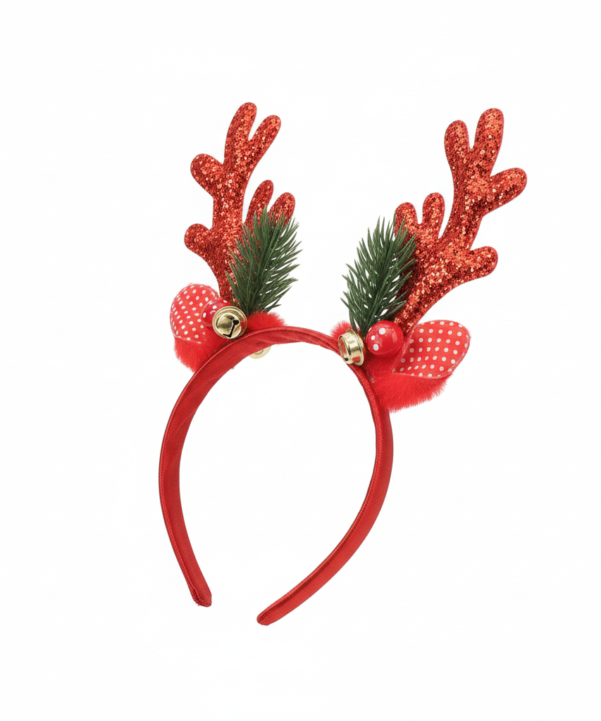 Sparkling Reindeer Antler Christmas Headband