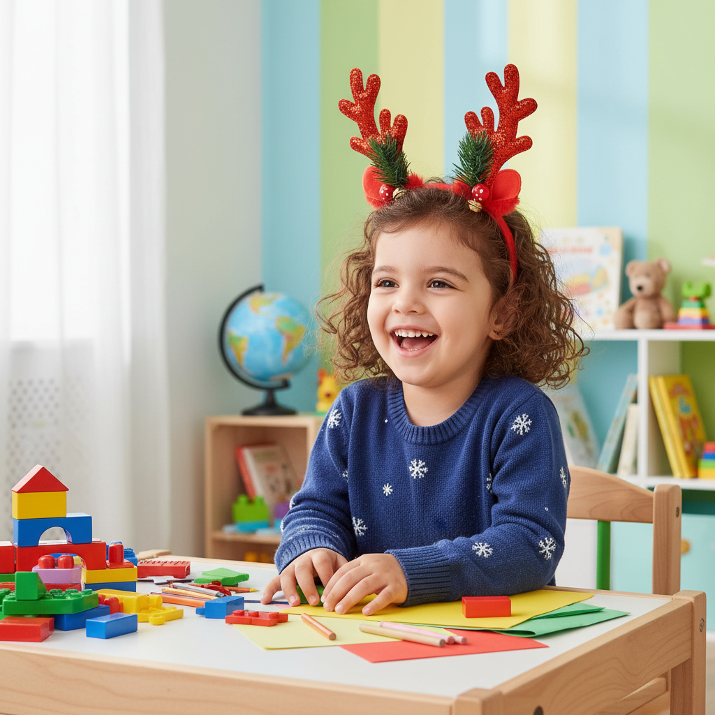 Sparkling Reindeer Antler Christmas Headband