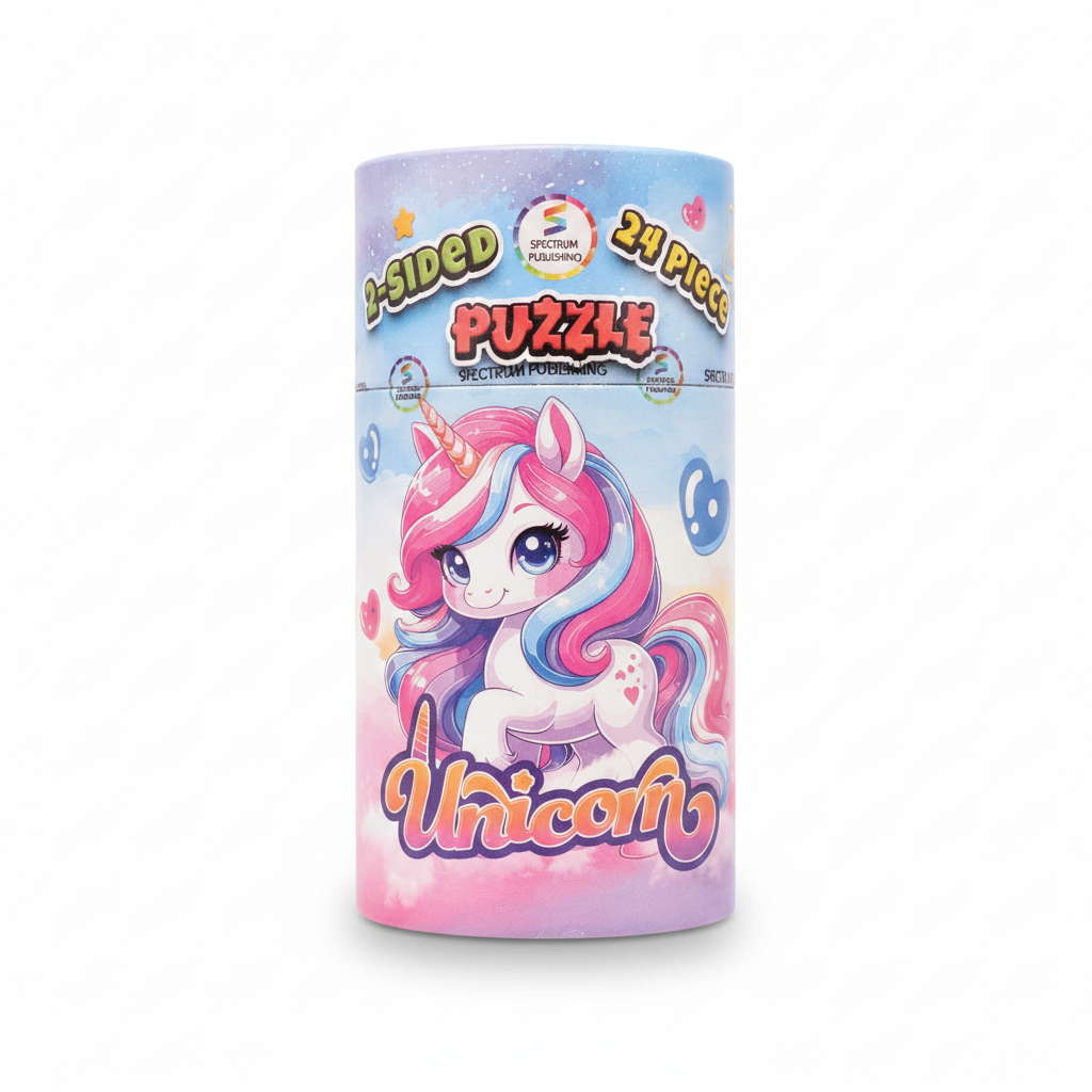 Spectrum Publishing 2-Sided Unicorn 24 Piece Puzzle