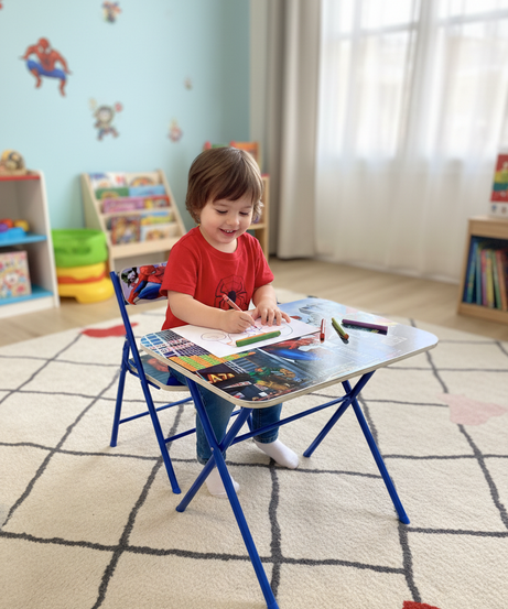 Spider-Man Deluxe Kids Folding Desk & Chair Set