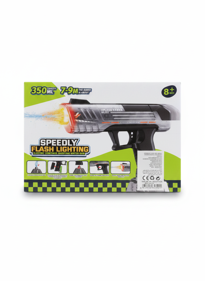 Splash Blitz Speedly Flash Lighting Electric Continue Shooting Water Gun