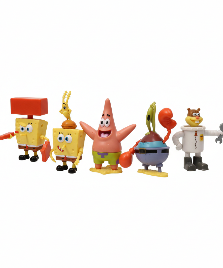 SpongeBob SquarePants Action Figure Set - New Series Collect Them All