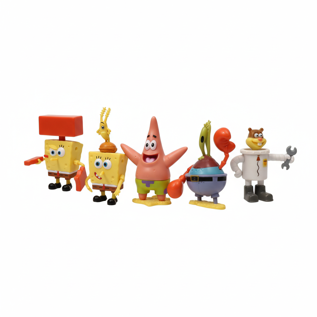 SpongeBob SquarePants Action Figure Set - New Series Collect Them All