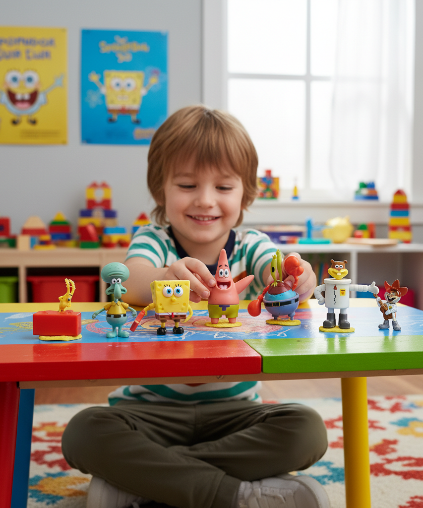 SpongeBob SquarePants Action Figure Set - New Series Collect Them All