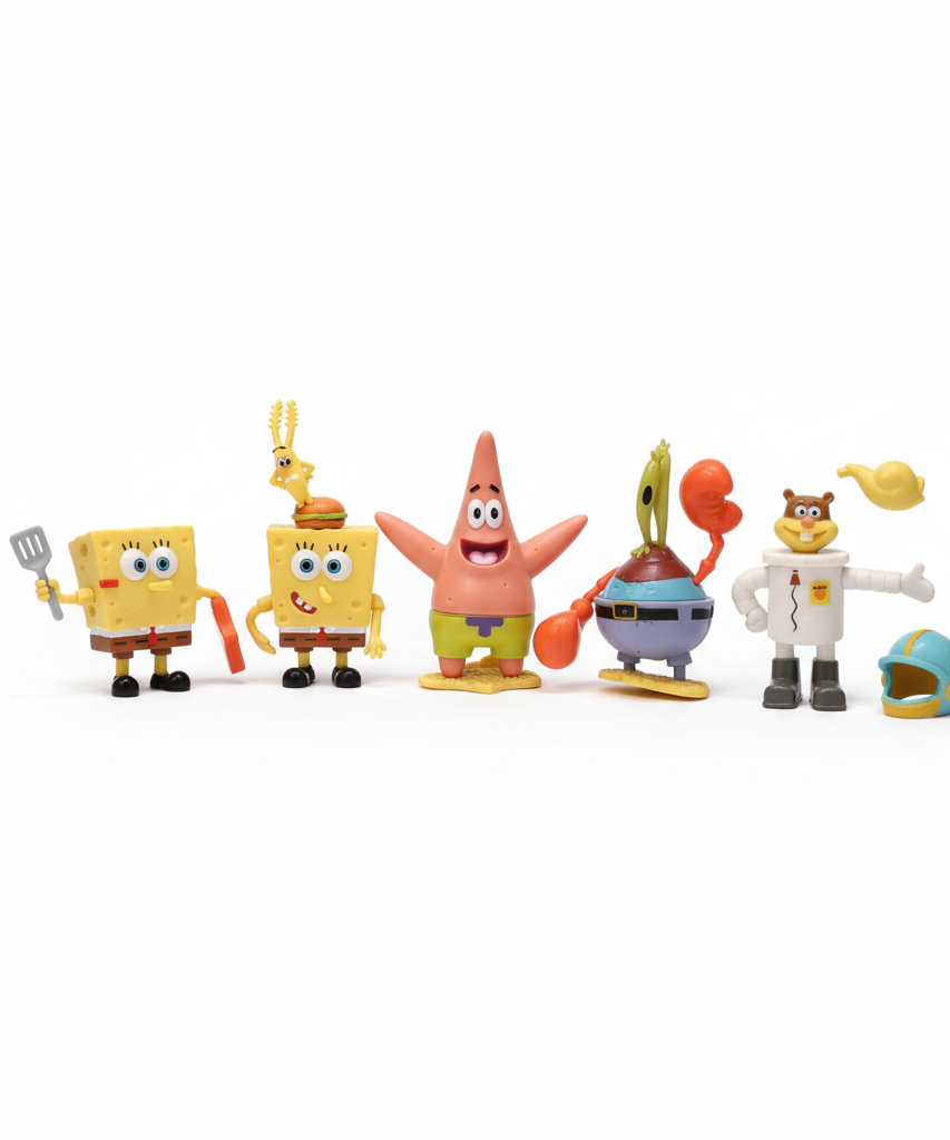 SpongeBob SquarePants Action Figure Set - New Series Collect Them All